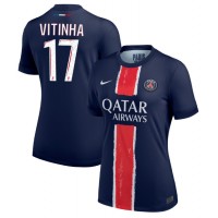 Paris Saint-Germain Vitinha #17 Replica Home Shirt Ladies 2024-25 Short Sleeve